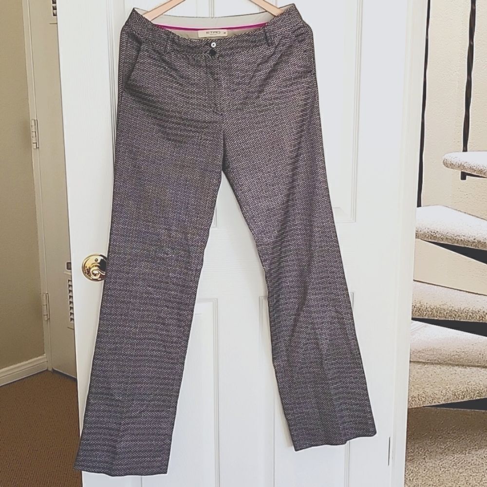 Etro Tweed Pants Size 44 In Like New Retailed $695 Corpcore Quiet‎ Luxury